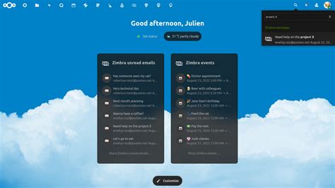 my ohmportal zimbra.